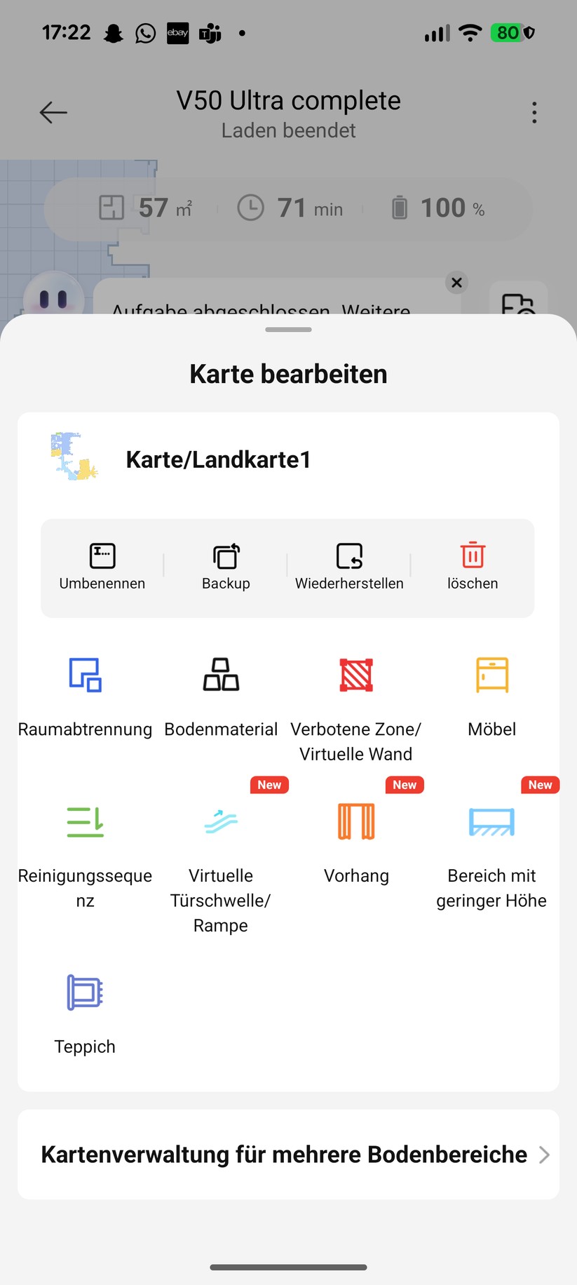 Mova V50 Ultra Complete – App