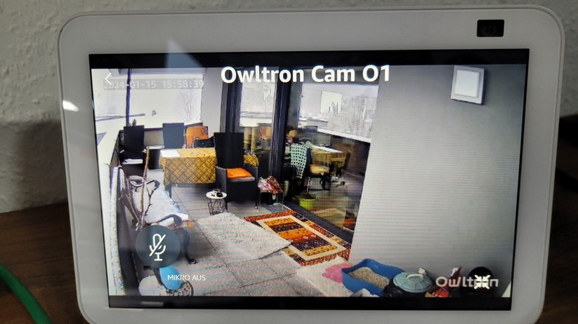 Owltron Cam O1: Die Darstellung des Livestreams erfolgt zügig und ist auch stabil.