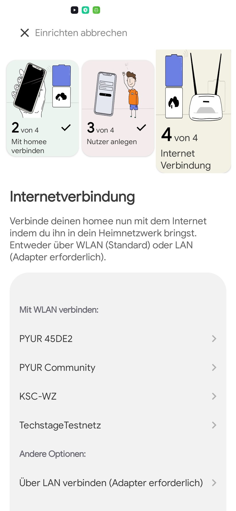 Homee: Smartphone- und Web-App