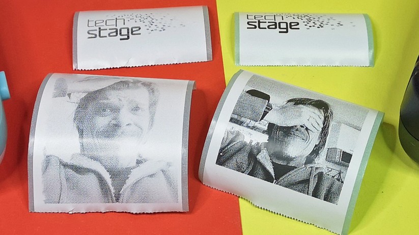 Etikettendrucker ermöglichen ähnlich Ergebnisse, wie die günstigen Sofortbildkameras mit Thermotransferpapier.