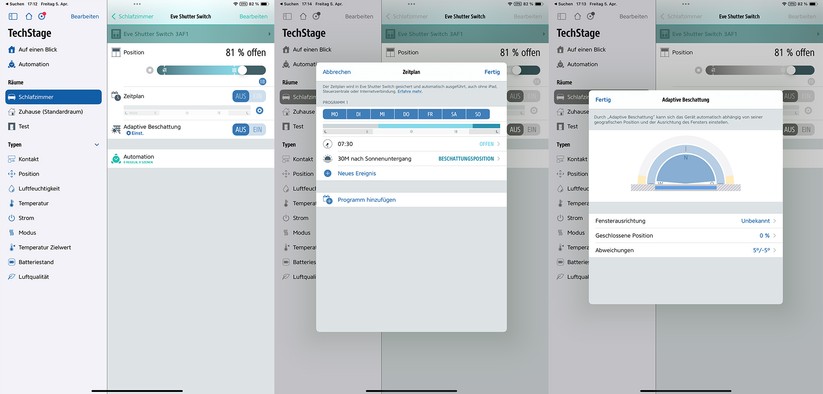 Mit der Eve-App ist der smarte Wandschalter schnell installiert und steht auch unter Apple Home zur Verfügung. Allerdings bietet die Eve-App noch mehr Möglichkeiten und erlaubt eine lokale Ausführung von Automatisierungen.