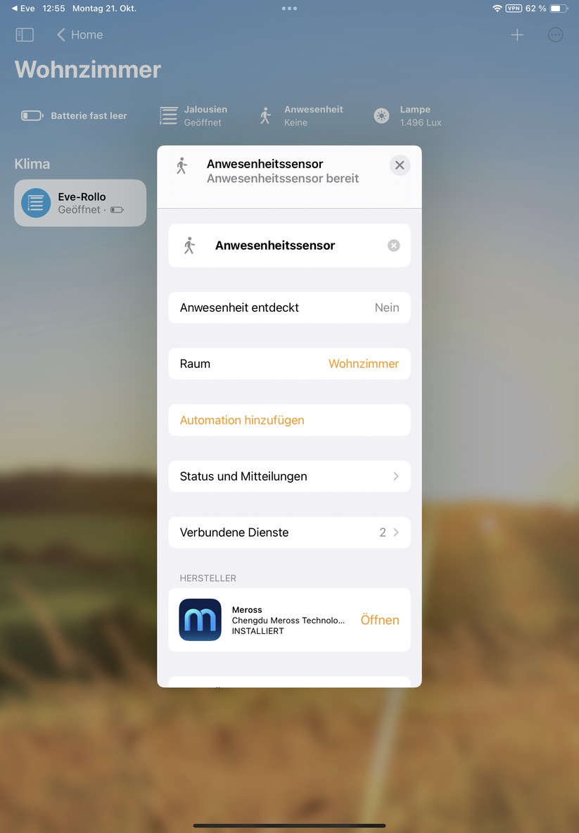 Meross MS600: App und Integration in Apple Homekit und Home Assistant