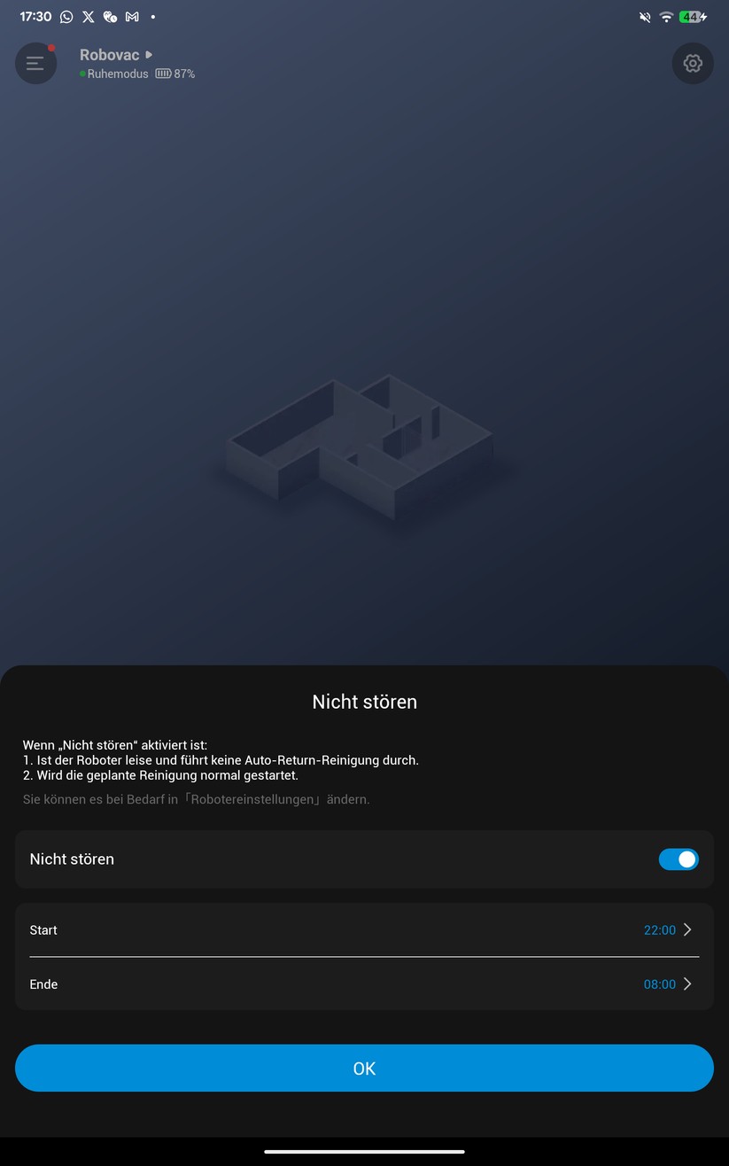 Eufy Omni E28 Hydrojet – App