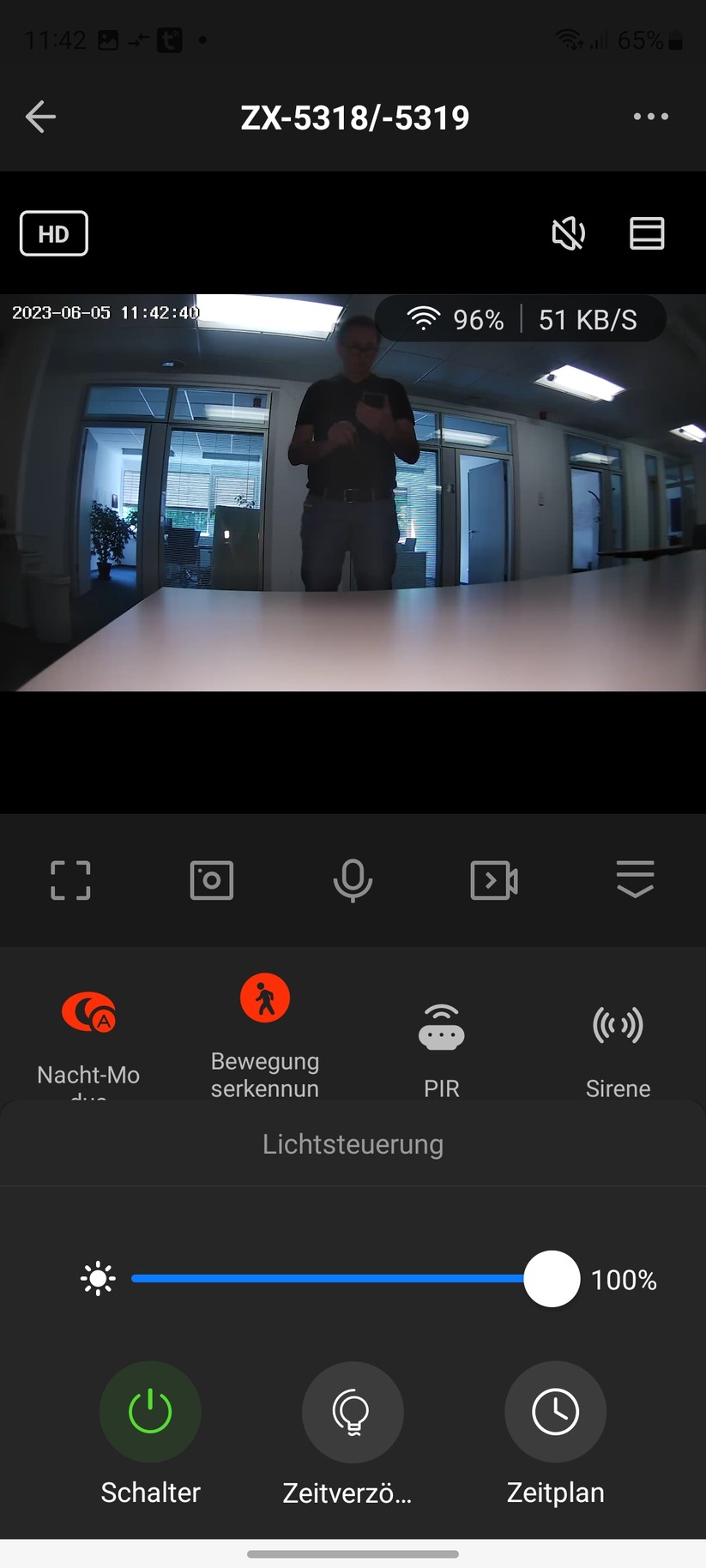 Visortech LED-Außenwandleuchte mit 2K-Überwachungskamera (ZX-5319-919): Tuya-App, Einrichtung, Konfiguration