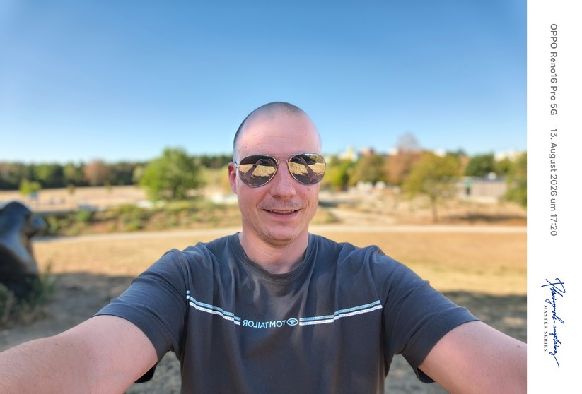Oppo Reno 16 Pro 5G: Selfie im Porträtmodus