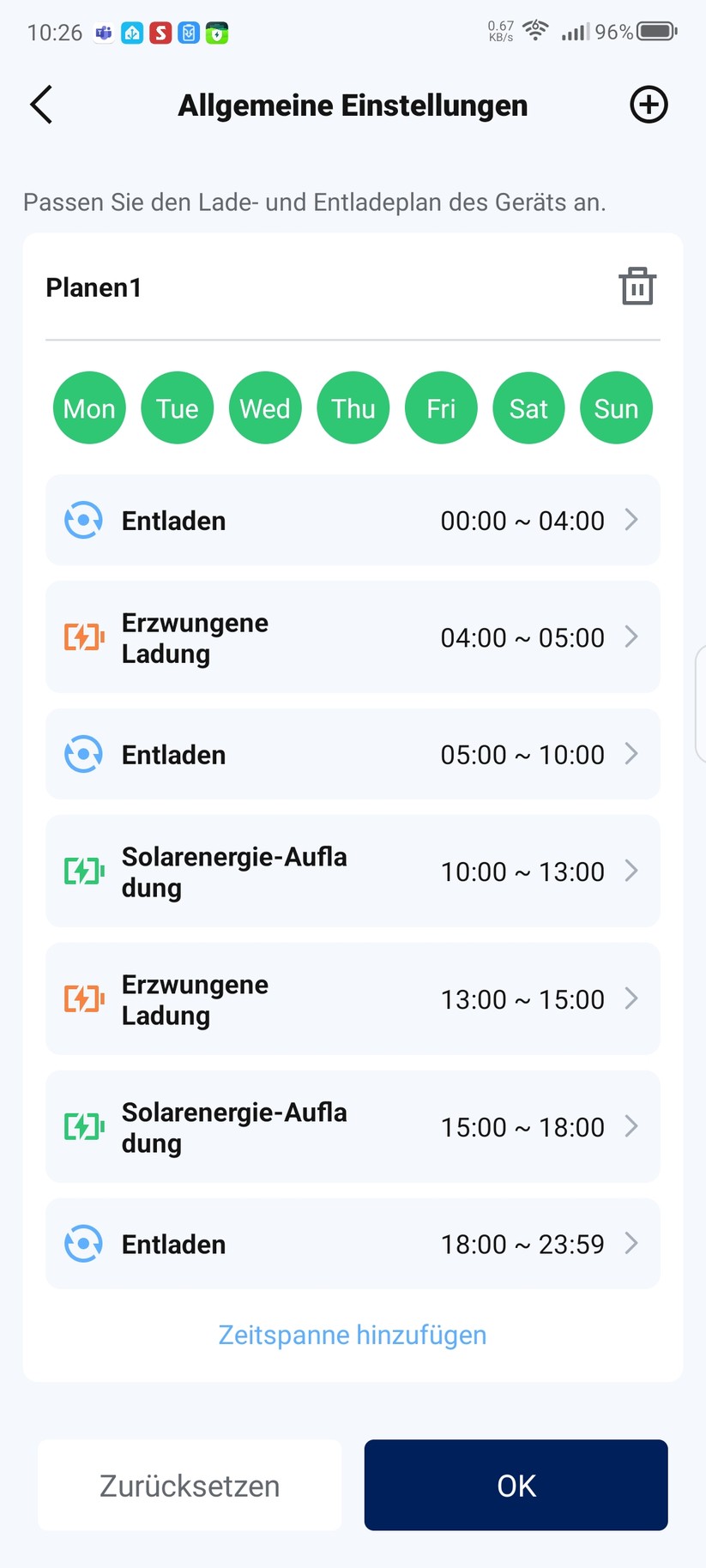 Mit der App S-Miles Home können Anwender den Stromspeicher umfassend konfigurieren. In Verbindung mit dem Smart Meter Shelly Pro 3EM lässt sich auch eine Nulleinspeisung realisieren, sodass praktisch kein überschüssiger Strom verschenkt, sondern selbst verbraucht wird.