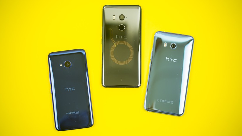 Von links nach rechts: HTC U11 life, HTC U11 Plus sowie das HTC U11.