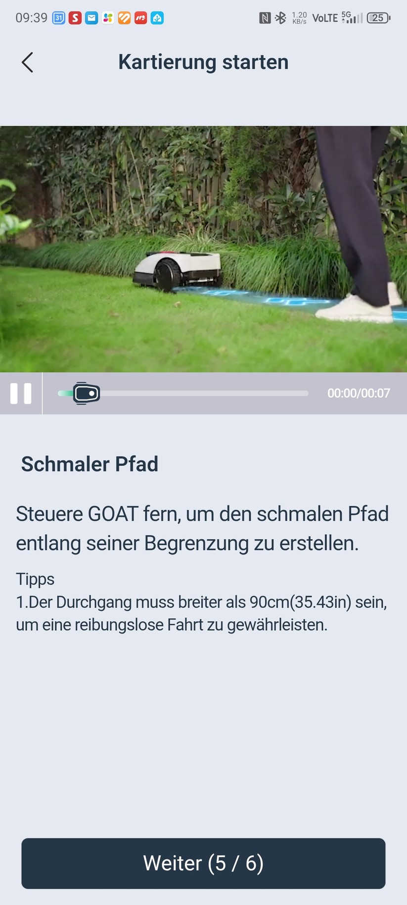 Ecovacs-App: Kartierung