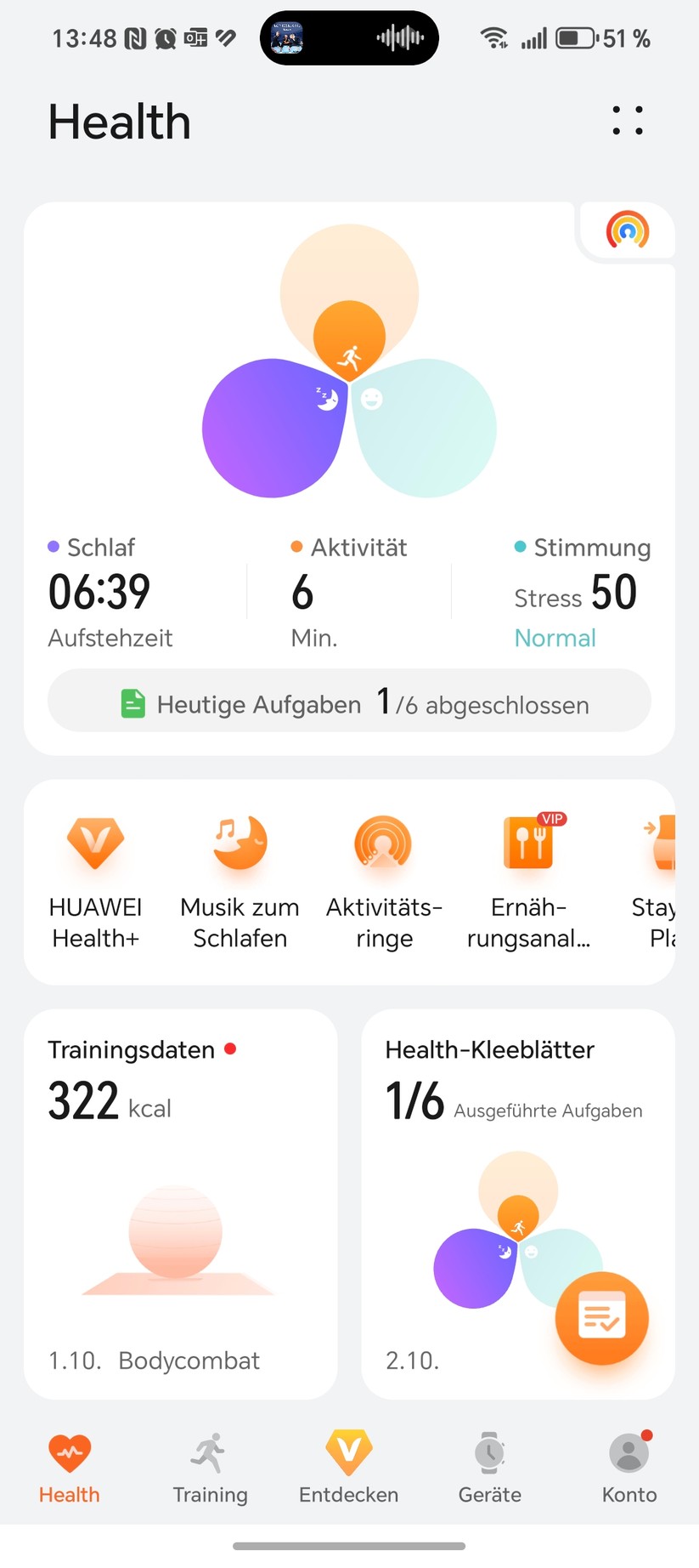 Huawei Watch GT 6 - Health App
