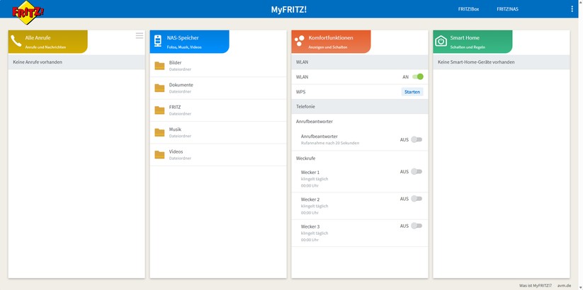 Fritzbox 4690 mit Fritzrepeater 1700 – App & Weboberfläche