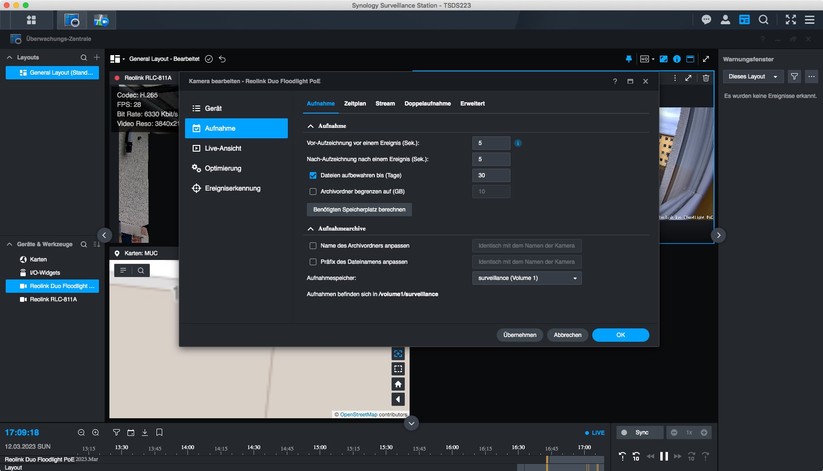 Synology Surveillance Station: Überwachungskameras konfigurieren