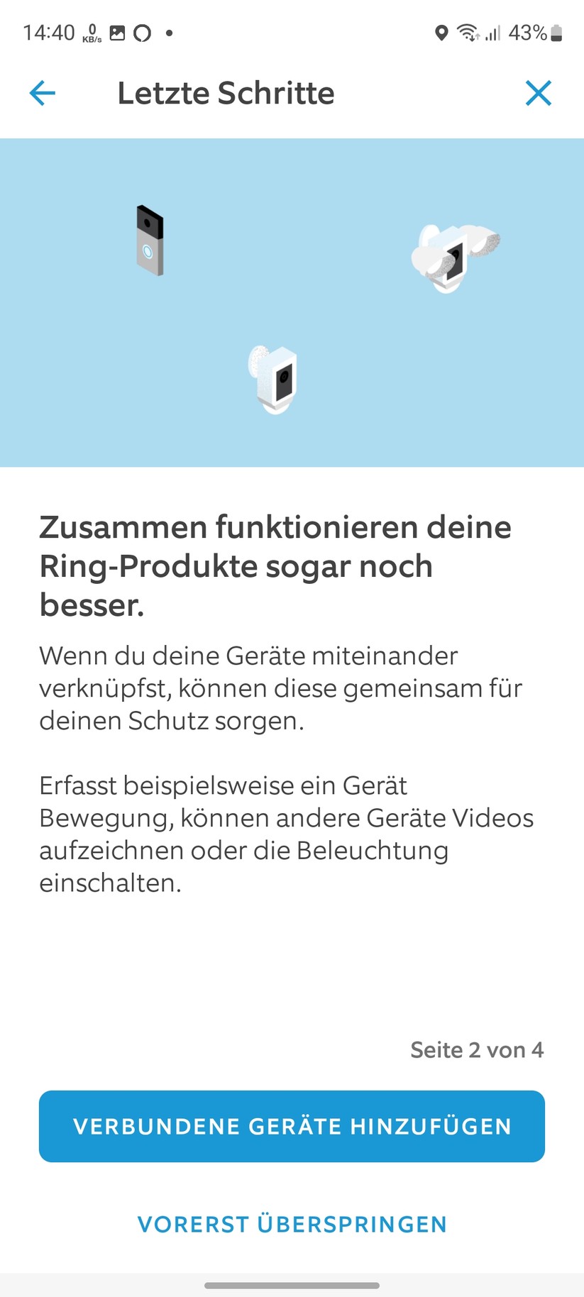 Ring Floodlight Cam Wired Plus: App