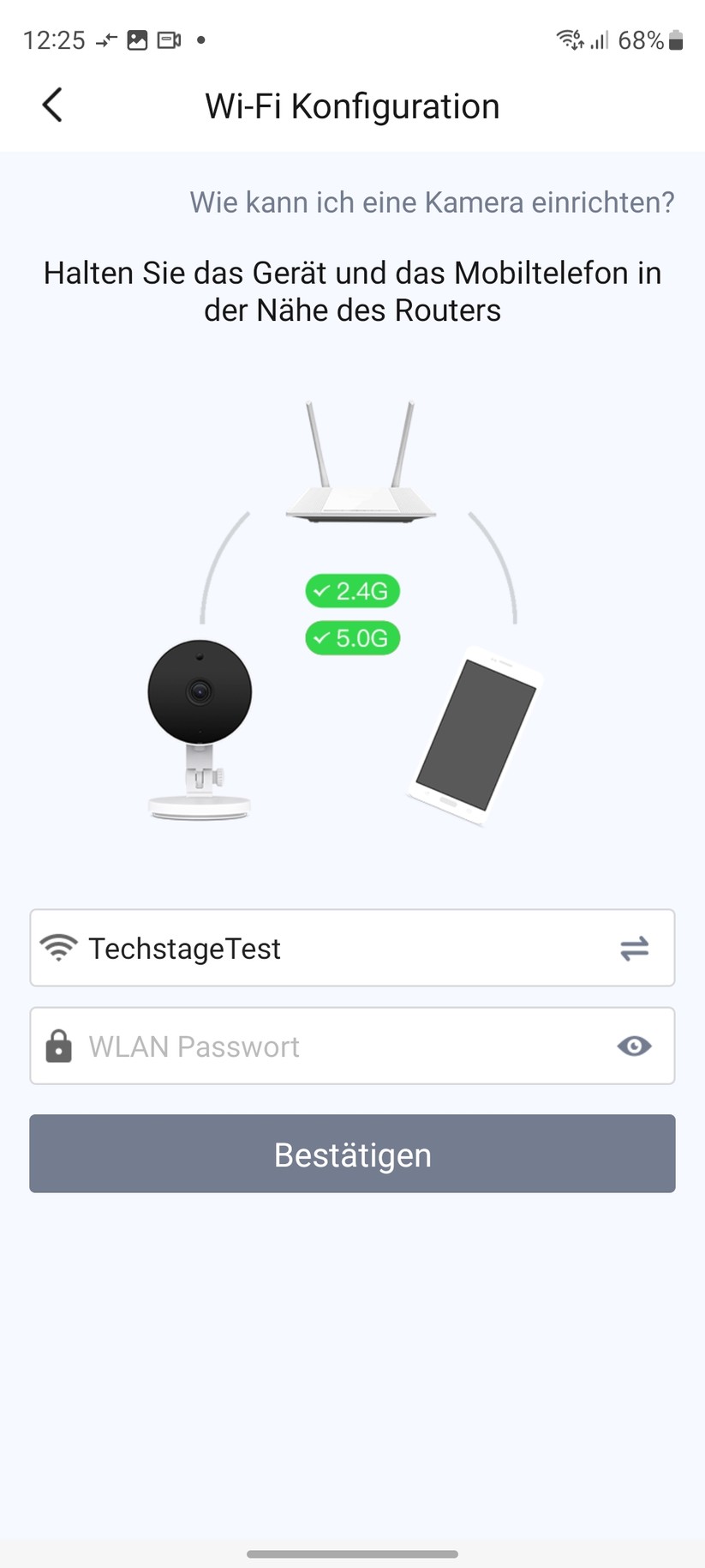 Foscam C5M 3K: Inbetriebnahme mit Foscam-App