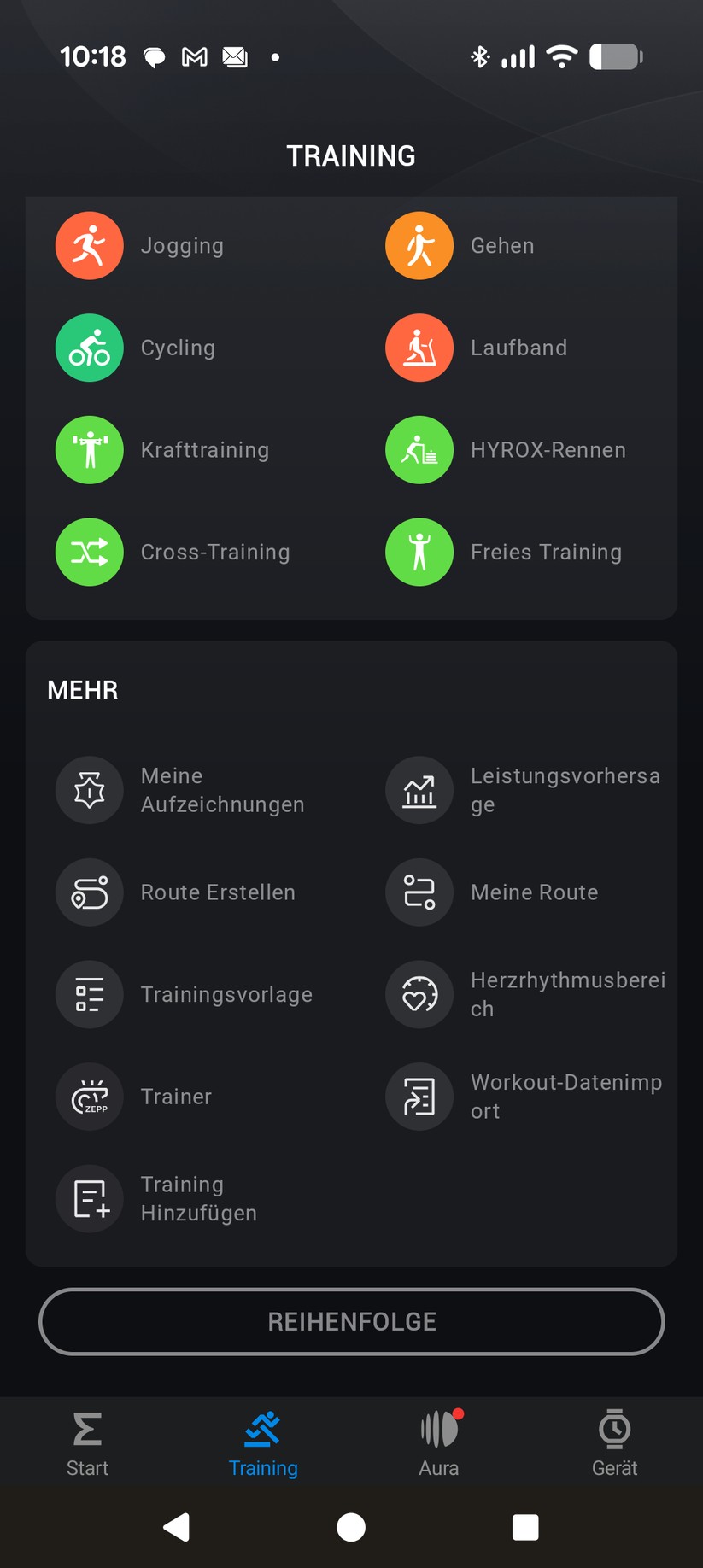Amazfit Active 2 Square - App