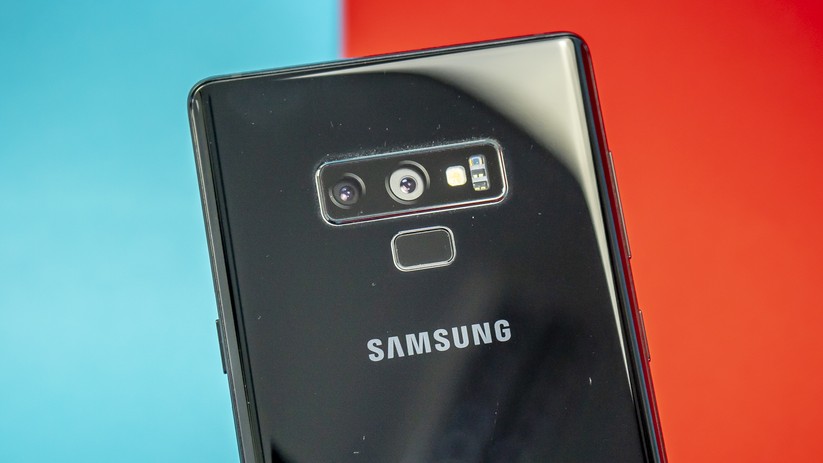 Dual-Kamera und Fingerabdrucksensor des Samsung Galaxy Note 9