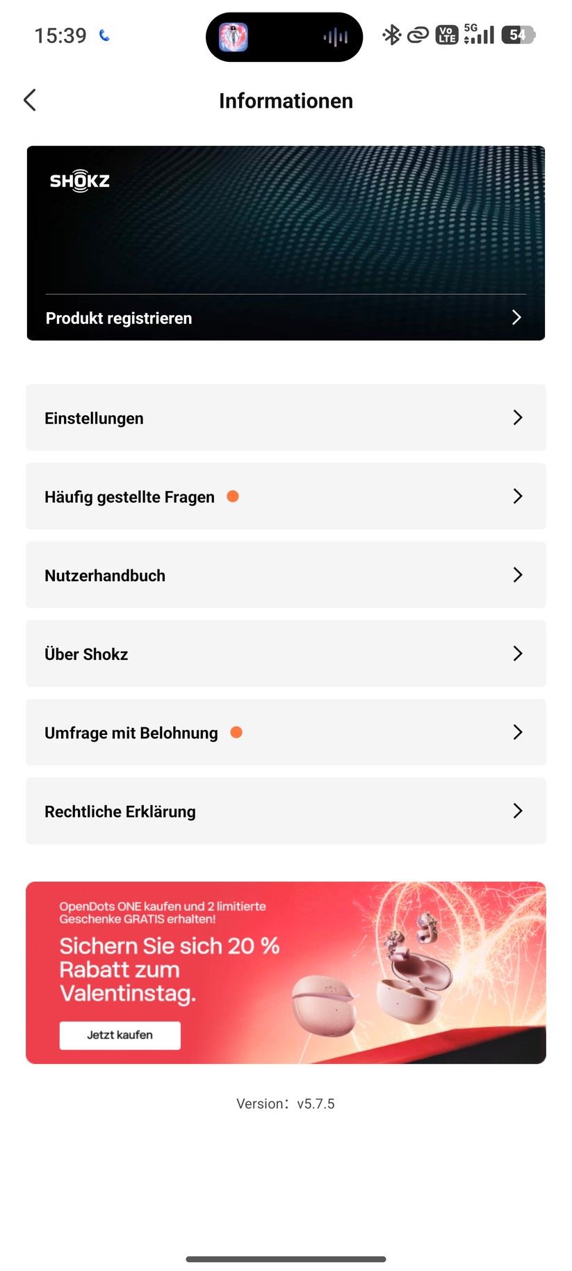Shokz Openfit Pro Screenshot