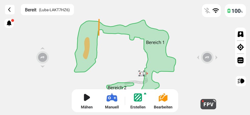 Mammotion Luba Mini 2 AWD 1500: Die Mammotion-App bietet sehr viele nützliche Einstellungsmöglichkeiten.