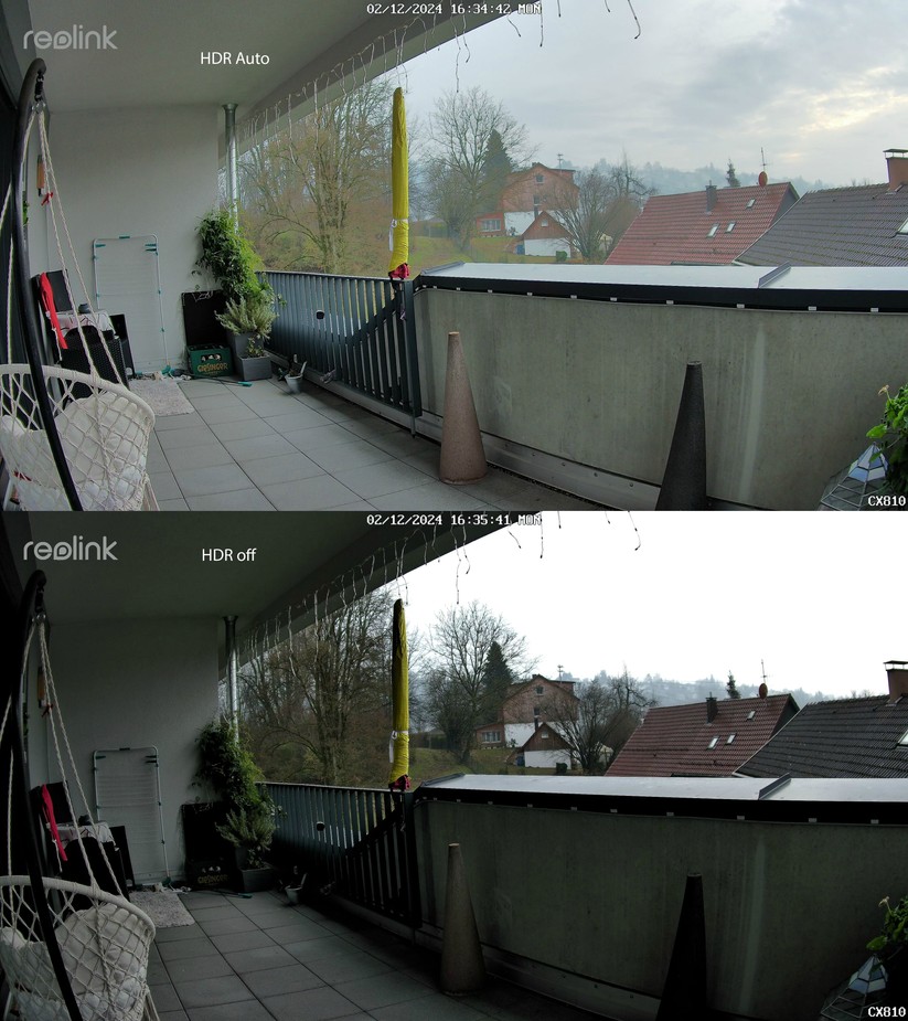 Reolink CX810: Durch die Unterstützung von HDR steigt die Bildqualität.