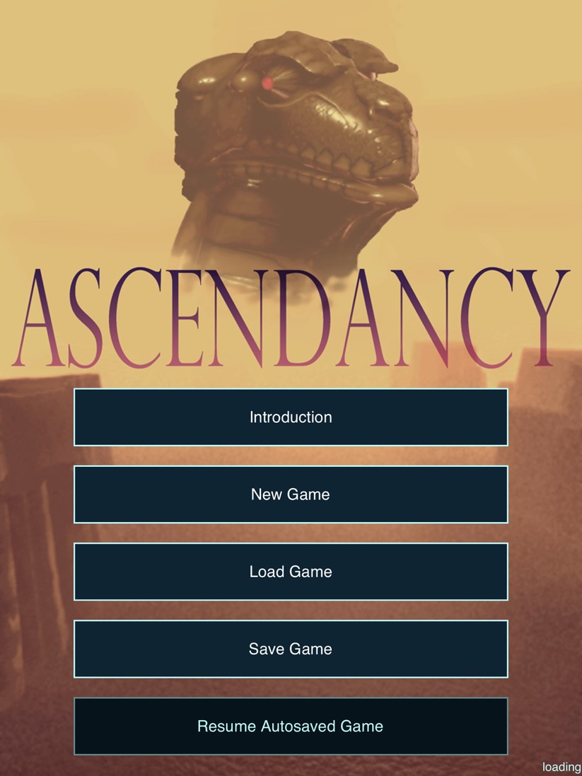 Ascendancy: Menü