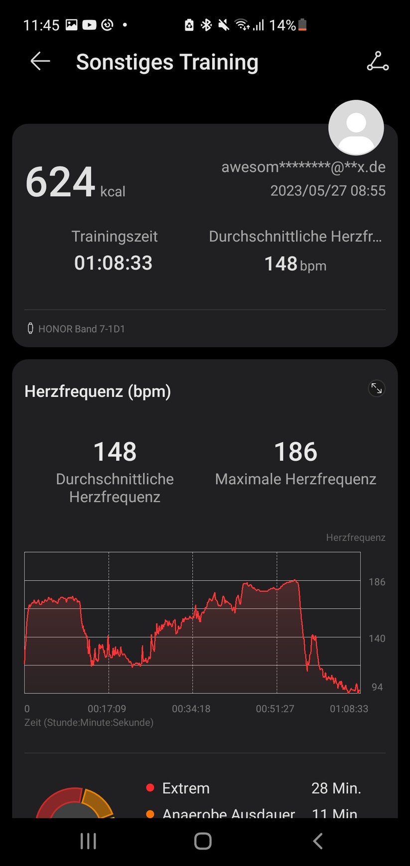 Honor Band 7 – App-Screenshots