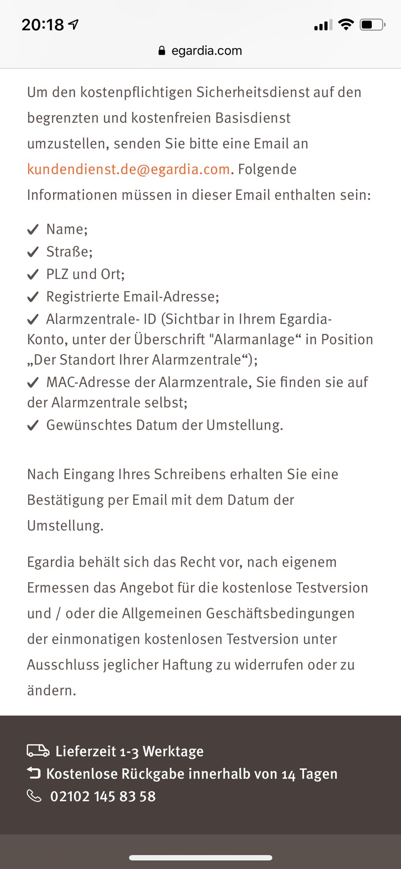 Man möchte den kostenpfilichtigen Dienst auf den Gratisdienst umstellen? Könnte man schön per App oder Web-Interface machen und den Ärger reduzieren, macht man aber nicht. 