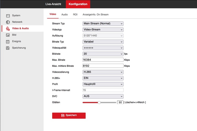 Annke NCD800 (I91BI): Einstellungsmöglichkeiten mit Browser
