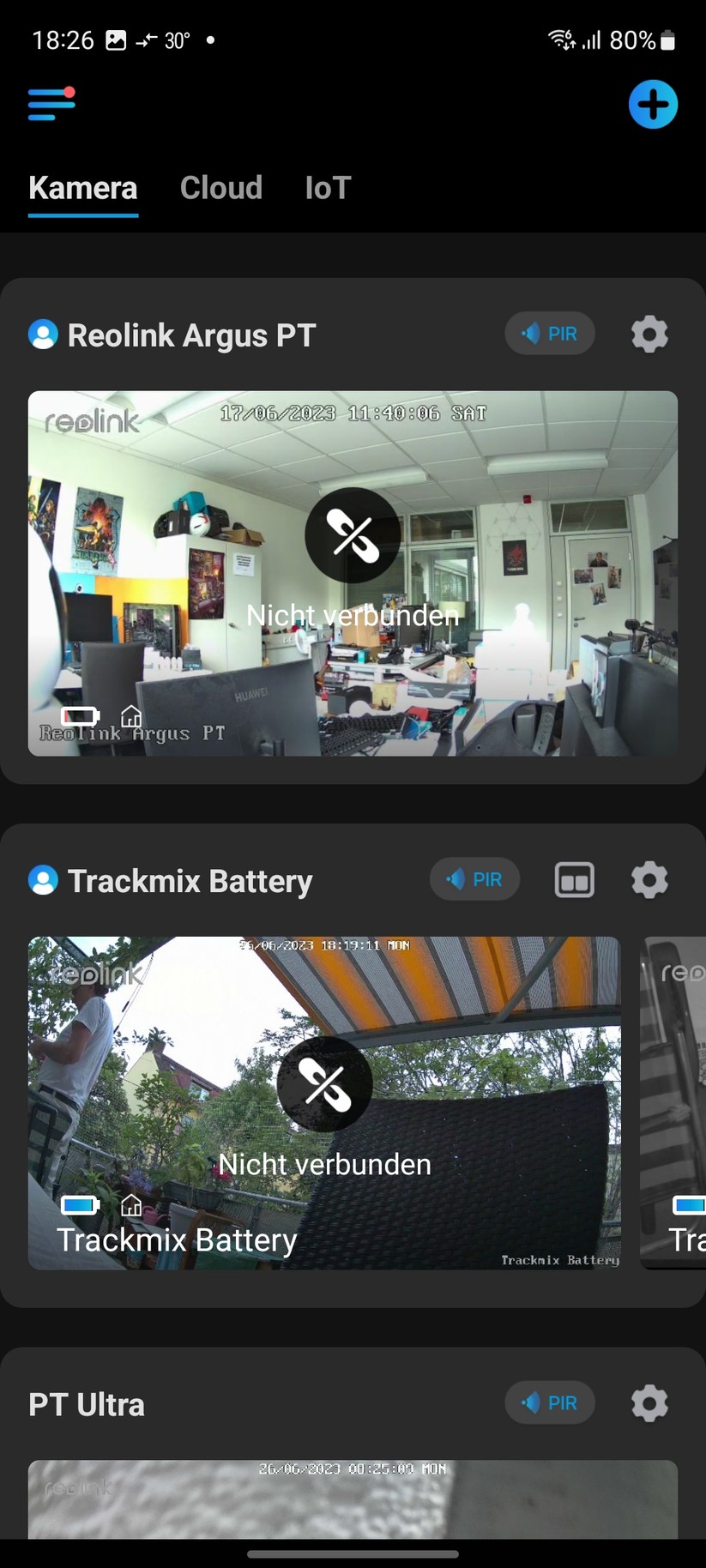 Reolink Argus PT Ultra: Einrichtung und Einstellungen mit mobiler App