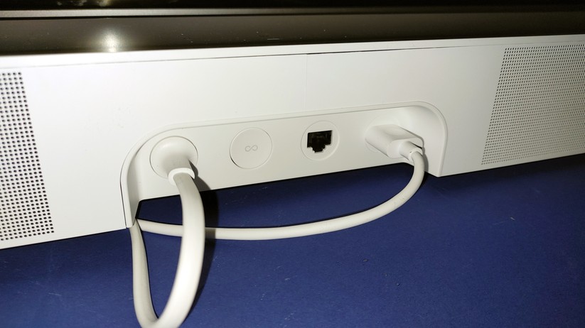 Sonos Beam: Die Anschlüsse auf der Rückseite