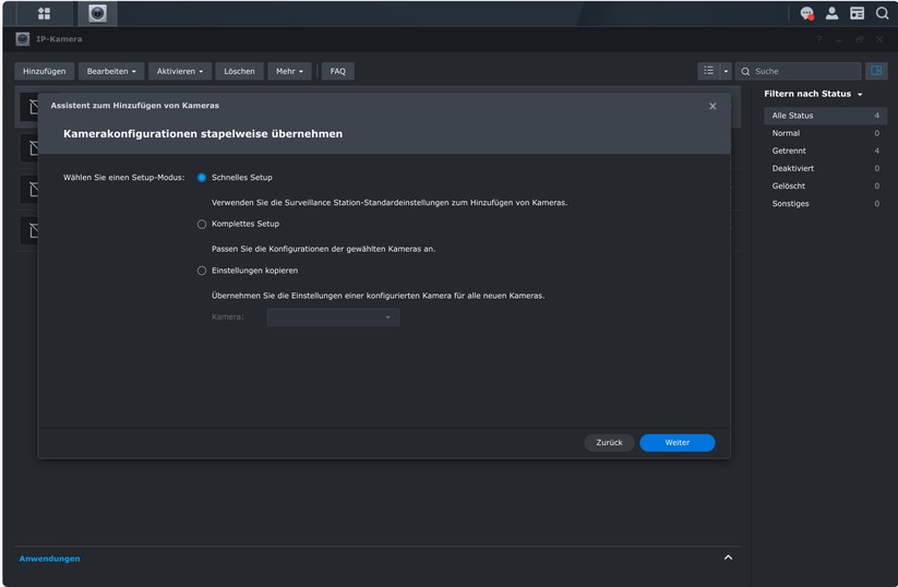 Reolink Duo 3 WiFi: Integration in Synology Surveillance Station