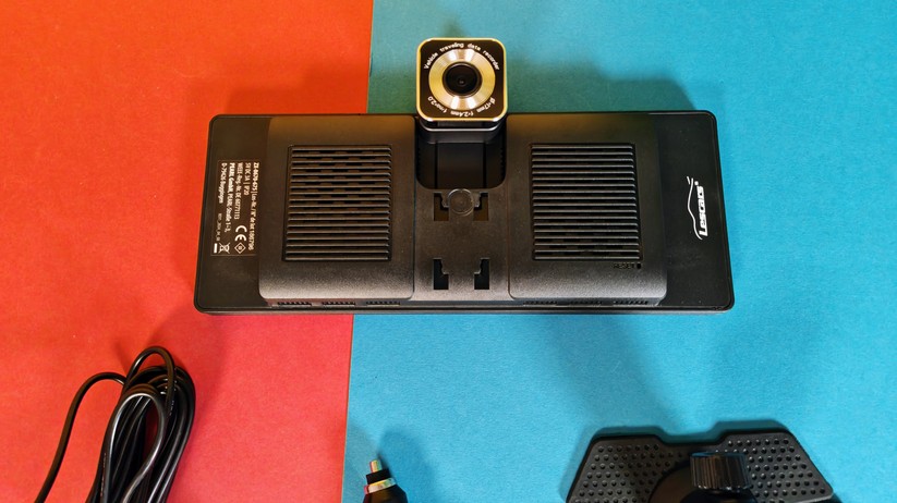Lescars IPS-HD-Touchscreen mit Dashcam für Android Auto & Apple Carplay