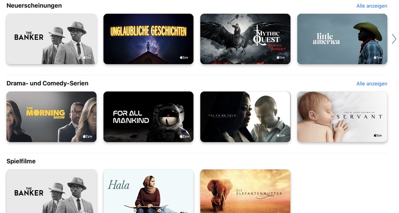 Apple TV+ hat spannende Serien, das Angebot ist jedoch nach kurzer Zeit durchgesehen. (Quelle: Apple TV+)