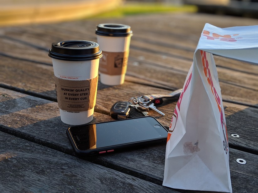Aufnahme bei Sonnenuntergang mit Bokeh-Effekt