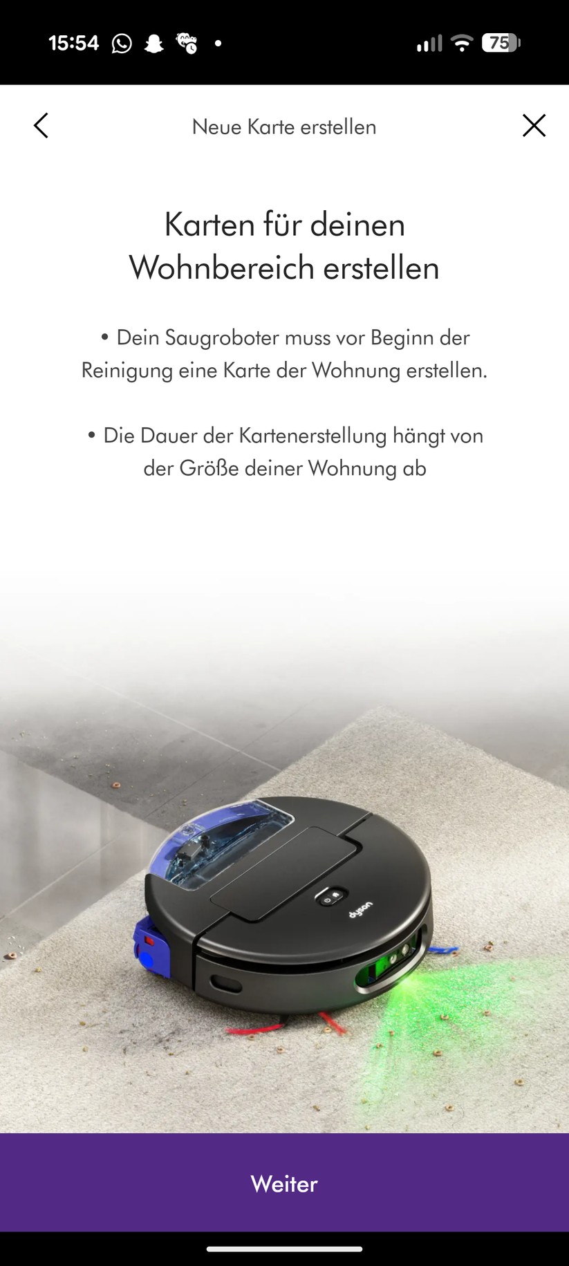 Dyson Spot + Scrub AI – App & Einrichtung