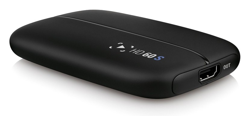 n der Mitte der Elgato Game Capture 60 HD s befindet sich ein dünner LED-Streifen, der je nach Status des Geräts unterschiedliche Leuchtsignale anzeigt.