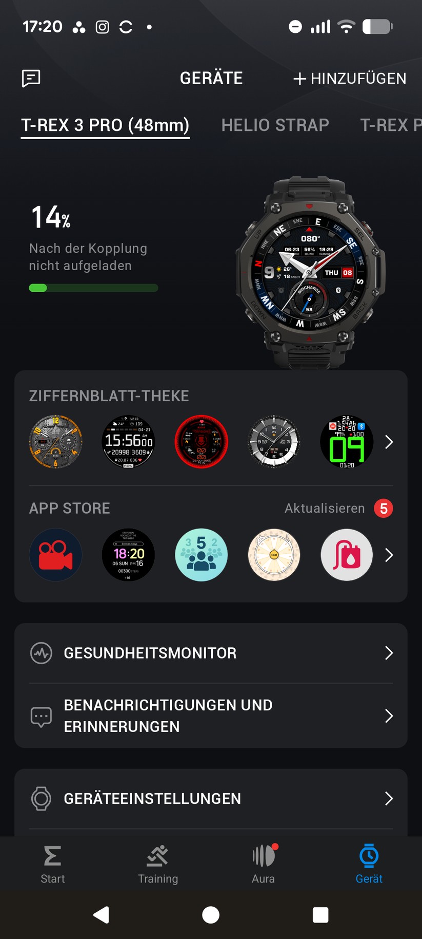 Amazfit T-Rex 3 Pro - Zepp App