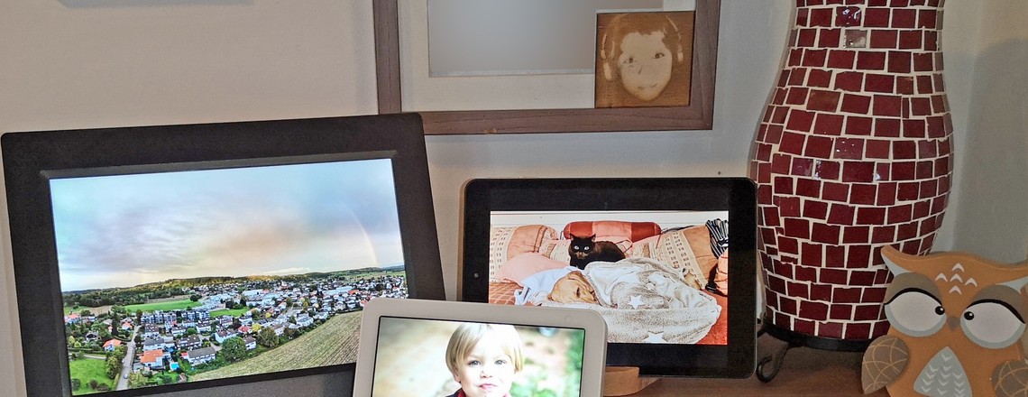 Smarte Bilderrahmen mit Netzwerkanschluss