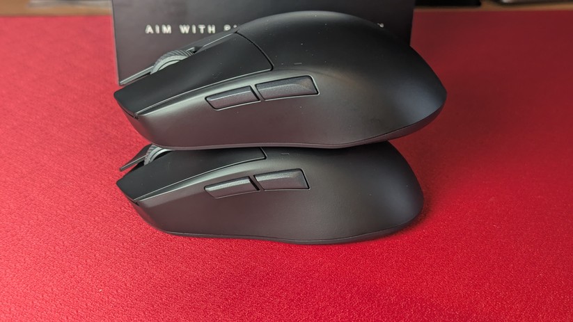 Die seitlichen Buttons der Be Quiet Dark Perk Sym und Ergo unterscheiden sich leicht in Form und Klang.