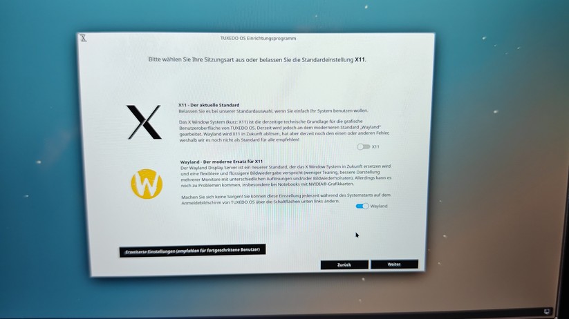 Tuxedo Nano Pro: Installation auf Basis des mitgelieferten USB-Stick Tuxedo Web FAI