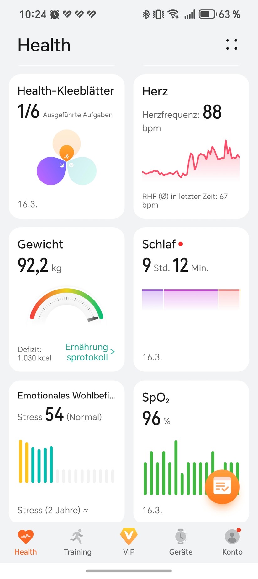 Huawei Watch GT Runner 2 - Health App