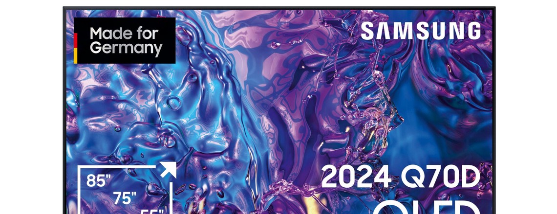 Samsung TV QLED 4K Q70D Tizen OS mit 65 Zoll zum Tiefstpreis