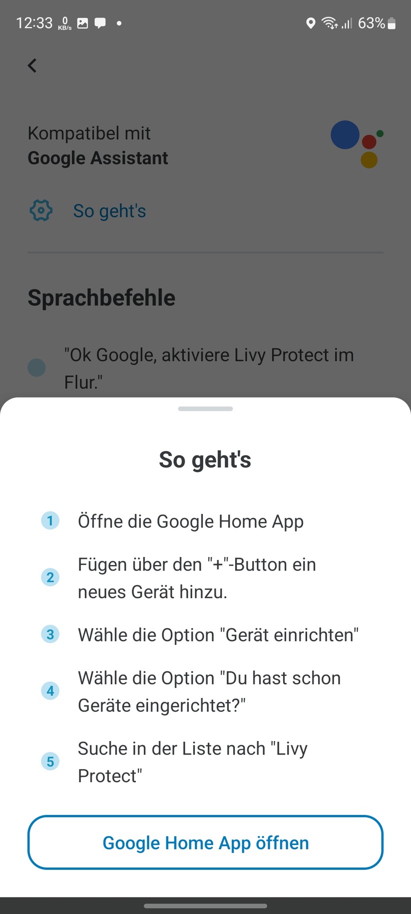 Livy Alive: Einstellungen