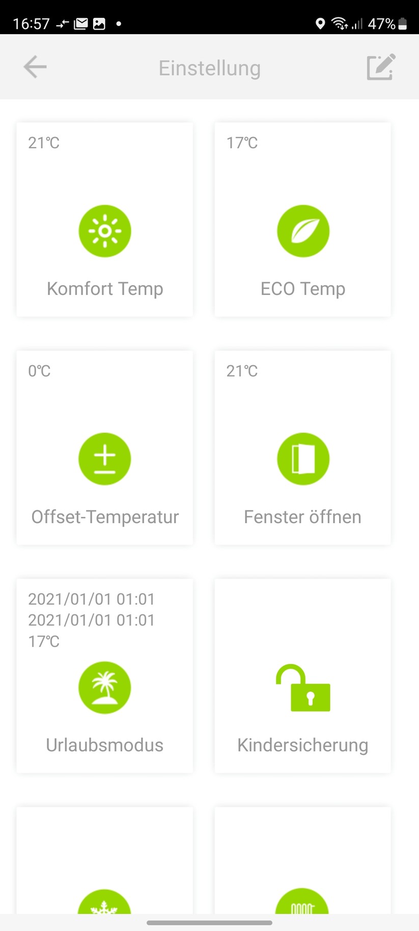 Heizkörperthermostat Vale TV05-ZG: Über den Menüpunkt „Offset Temperatur“ kann der im Heizkörperthermostat integrierte Temperatursensor ....