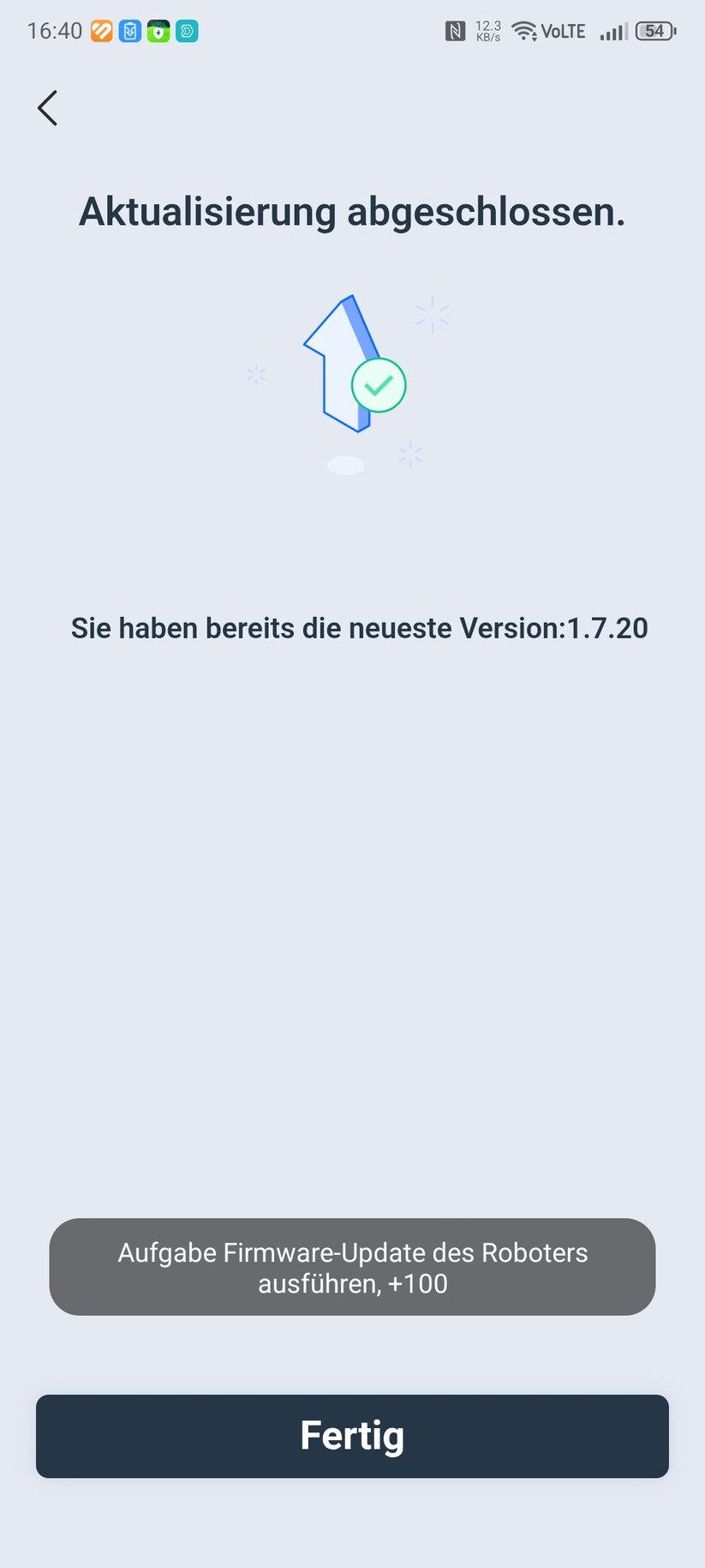 Ecovacs-App: Die Einrichtung des Goat A3000 LiDAR Pro ist schnell abgeschlossen.