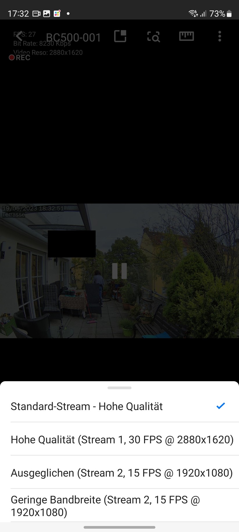 Synology BC500: Mobile App DS Cam