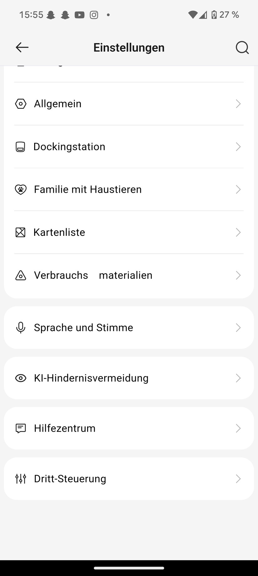 Narwal Freo Z10 Ultra – App