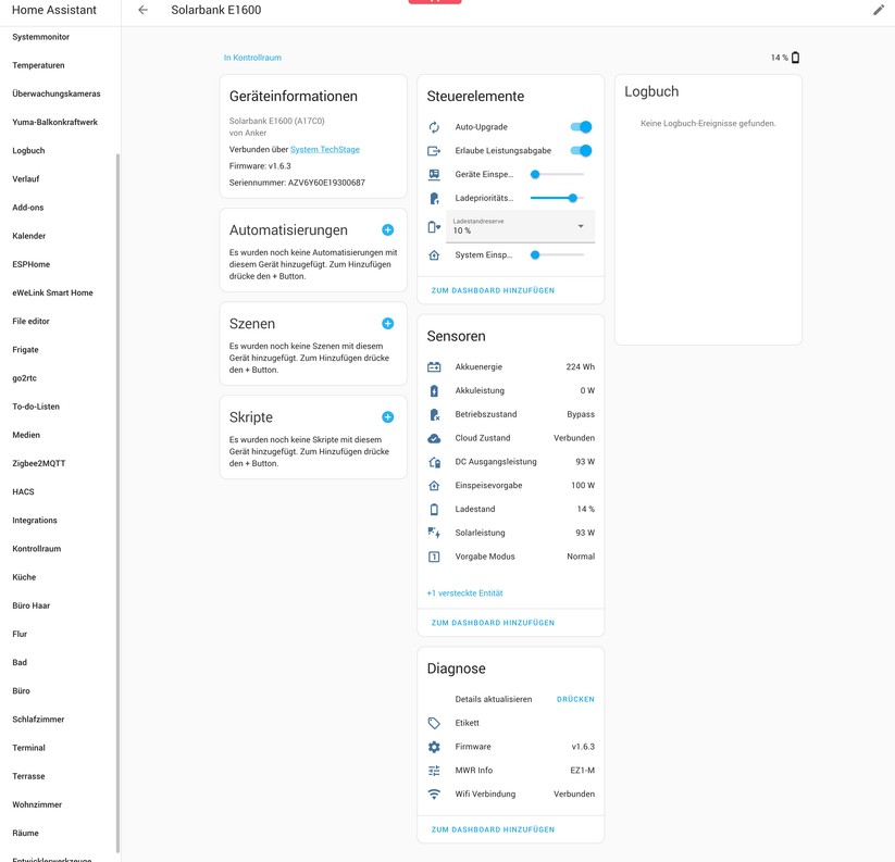 Solakon-BKW: Integration in Home Assistant