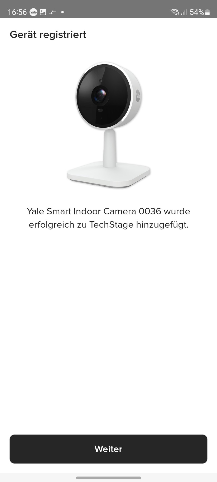 Yale Smart Indoor Camera: Einrichtung