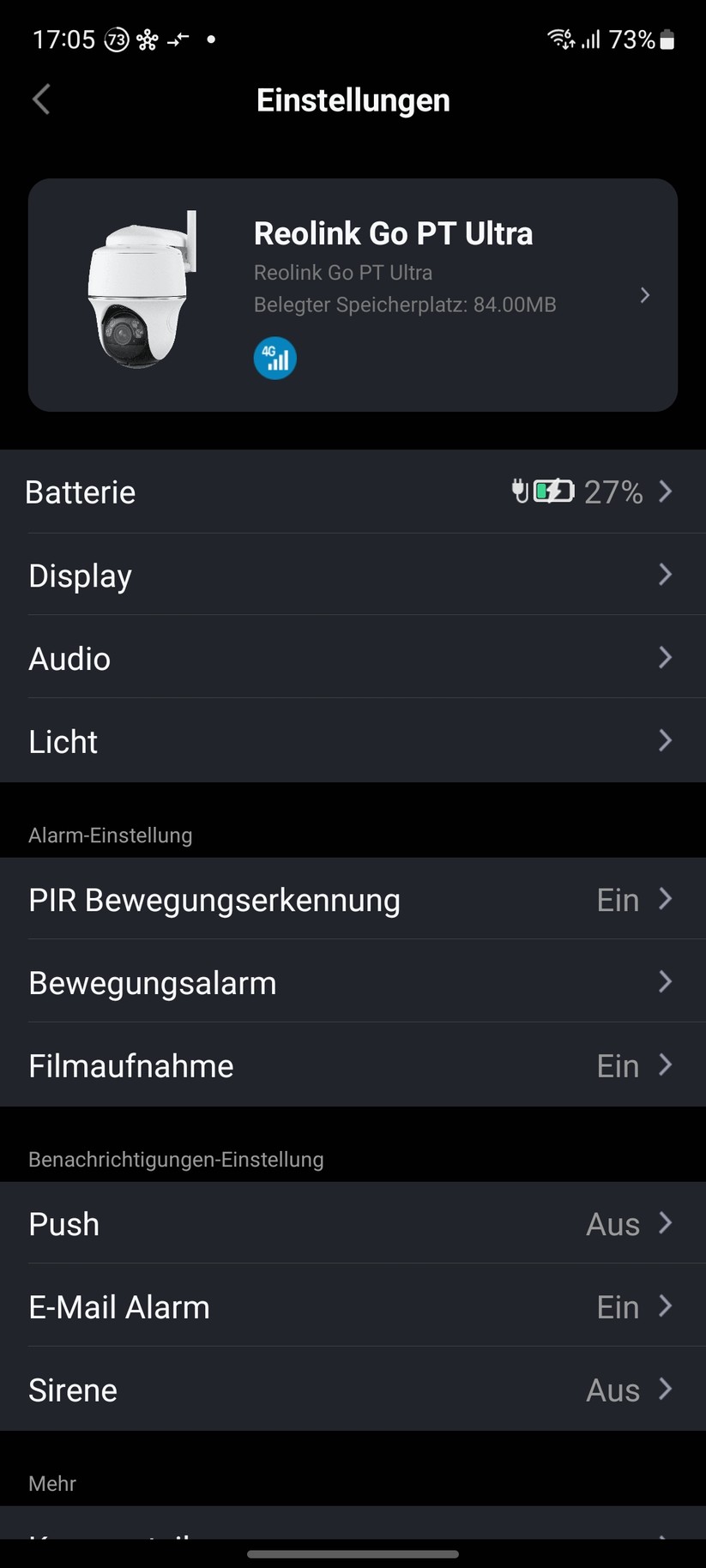Reolink Go PT Ultra: Einrichtung und Einstellung mit mobiler App