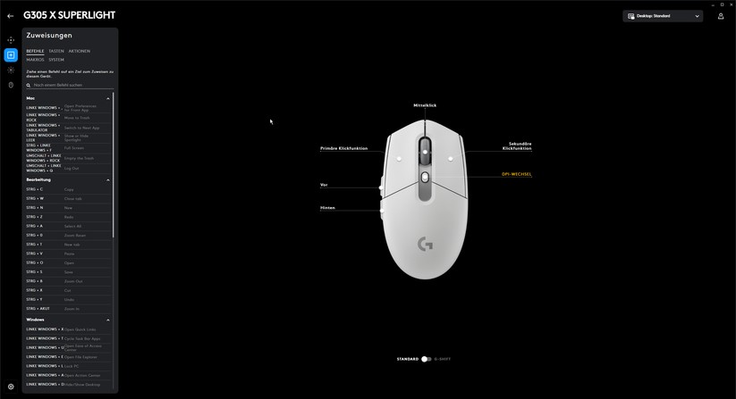 Logitech G305X Lightspeed - Bilder App
