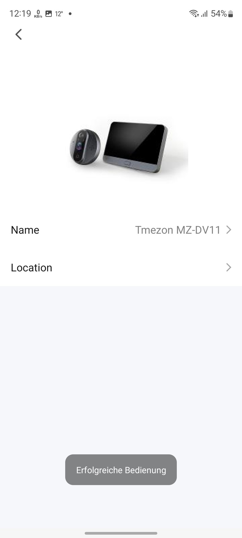 Digitaler Türspion Tmezon MZ-DV11 wird über die Tuya-App gesteuert.